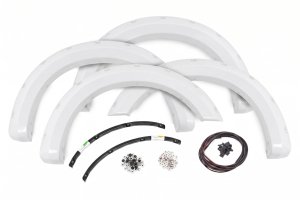 Ford F-250 Super Duty Fender Flares - Rough Country - Pocket - Oxford White - '23-'26